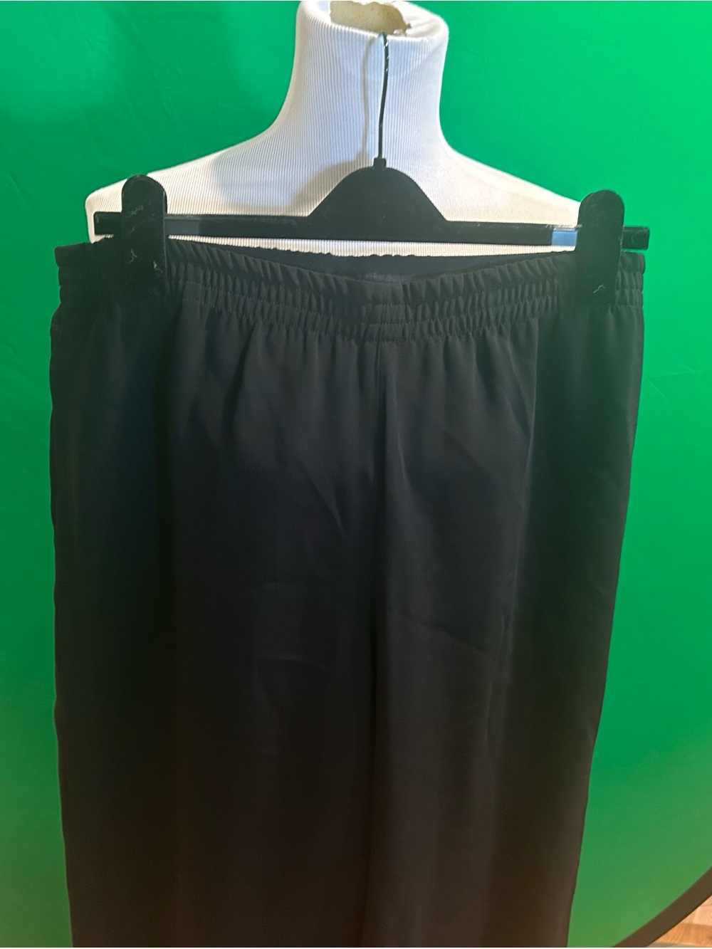 Etcetera Black Wide-Leg Elastic Waist Pants
